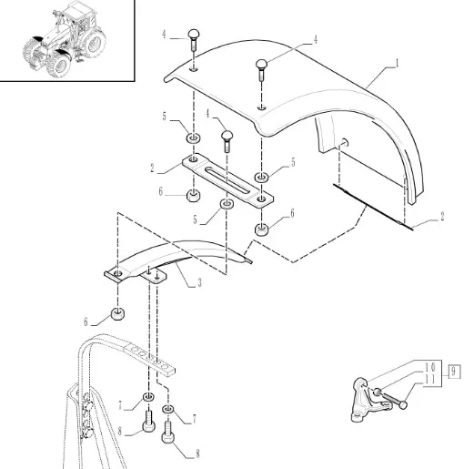 87579461 - Грязевой отражатель